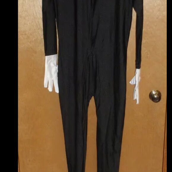 Slender Man Costume Adult Halloween 2ND SKIN BODY SUIT MORPHSUIT VARIOUS SIZES! - Picture 6 of 7
